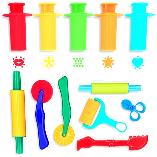 DIMROM Clay and Play Dough Tools 12 Piece Set - Ages 3 & Up DIMROM (12pcs)