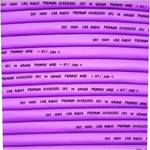 Sky High Car Audio OFC 14 Gauge Primary Wire 100ft (Purple)