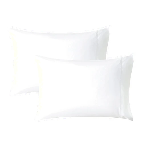 WhatsBedding Standard Size Pillowcases Set of 2, 20x26 Cotton Pillow Case with Envelope Closure, Soft & Breathable Pillow Covers for Bed, White
