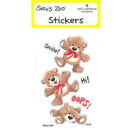 Suzy's Zoo Stickers 4-Pack, 
