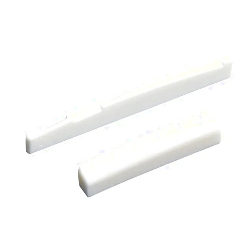 DUMEALAGR 6 String Acoustic Guitar Bone Bridge Saddle and Nut Real Bone Parts for Acoustic Guitar Replacement