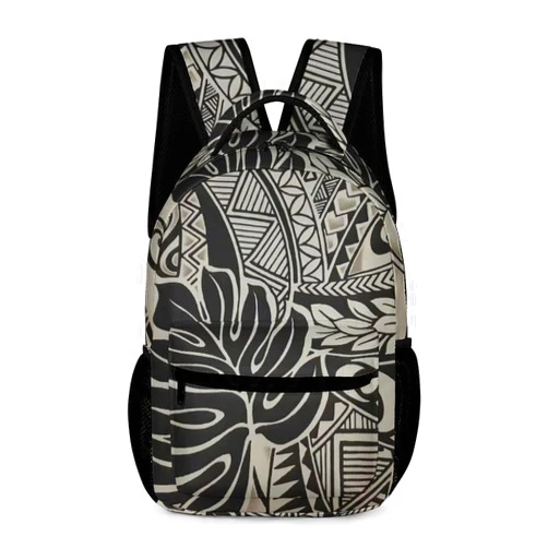 AXEDENRRT1966 Polynesian Tattoo Hawaiian Fabric Lightweight Backpack Travel Daypack Laptop Backpacks with 1 Main Compartment Front Utility Pocket, 202401185