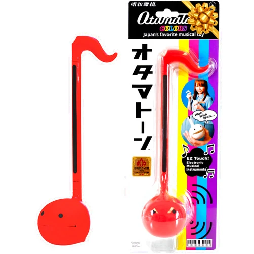 Otamatone Japanese Electronic Musical Instrument Portable Music Synthesizer from Japan by Maywa Denki Studio, Award Winning, Educational Fun Gift for Children, Teens & Adults - Red
