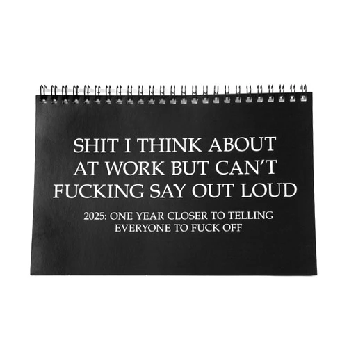 Gelid 2025 Work Desk Calendar - Demotivational Affirmations Calendar White Elephant Gag Gift Idea - Funny Novelty Monthly Rude Office Calendar - Funny Sarcasm Quotes for Colleagues Friends Boss Coworkers (2025)