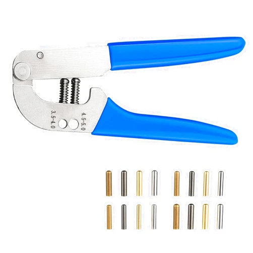 Sopnom Shoelace Tips Tools with 64 pcs Bullet Aglets, Tips Repair Replacement Tool Plier for Sneakers,Hoodies,Bungee Cords