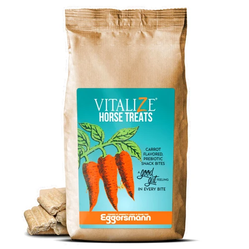 Biozyme Inc Vitalize Horse Treats - Low Sugar Horse Treats, Carrot Flavored Horse Treats, Healthy Horse Treats - 2 Pounds