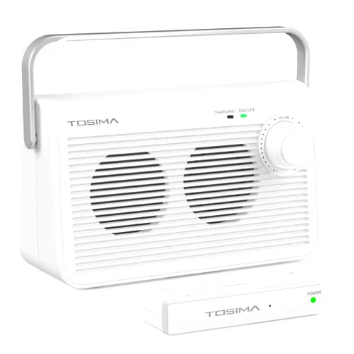 Tosima TV9000W Wireless Speaker for TV, Easy Control Portable TV Soundbox for Elderly (TV Need 3.5mm Jack or Audio Out Plug)