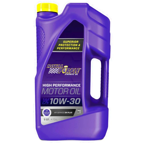 Royal Purple 51130 API-Licensed SAE 10W-30 High Performance Synthetic Motor Oil - 5 qt., Model:ROY51130