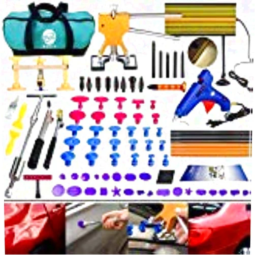 GLISTON DIY Paintless Dent Repair Kit - Gliston 89pcs Dent Puller Tools Slide Hammer for Car Hail Damage Dent & Ding Remover