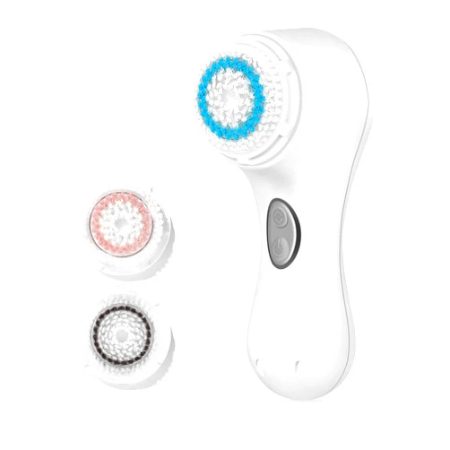 Microtree Electric Facial Cleansing Brush, Ultrasonic Vibrating Face Brush, 2 Speeds for Gentle Clean, Rechargeable Face Scrubber Exfoliator Waterproof Sonic Face Brushes for Cleansing