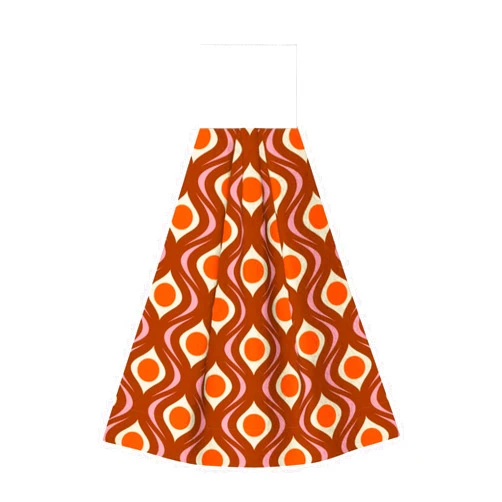 Mosytuky 70'S Retro Print Hanging Hand Dry Towels,Coral Velvet Hand Towels Hanging Loop,Absorbent Hand Towels for Kitchen Bathroom Kids Adults