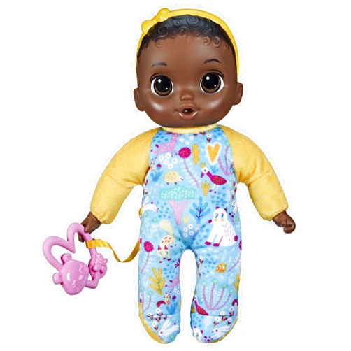 Baby Alive Soft ‘n Cute Doll, Black Hair, 11-Inch First Baby Dolls, Washable Soft Toys for Toddlers, Easter Gifts for Kids, 18 Months+