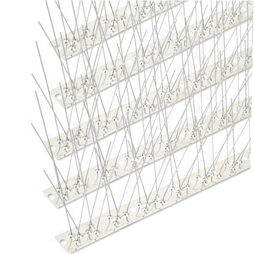 Valibe Bird Spikes Stainless Steel 60ft Coverage 56 Pack for Pigeons Small Birds Outdoor Use Bird Spikes Strips for Fence Crows Woodpeckers with 304 Stainless Steel Pins and Base Not Rusty