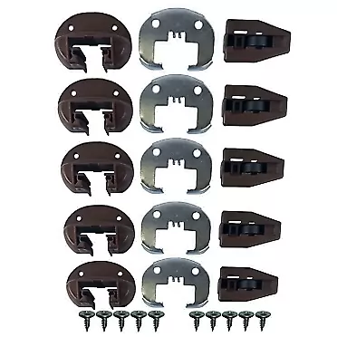 Kenlin Drawer Parts Kenlin Lot of 5 Sets of Enhanced Commercial Style Kenlin Rite-Trak II Model #168 (Drawer Stop with Roller) …