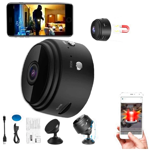 GUIENRLEA Picospy Magnetic Mini Security Camera，Best Mini 1080p HD Wireless Magnetic Security Camera，Mini Wireless Magnetic Security Camera for Home Indoor and Outdoor Use (1PCS)