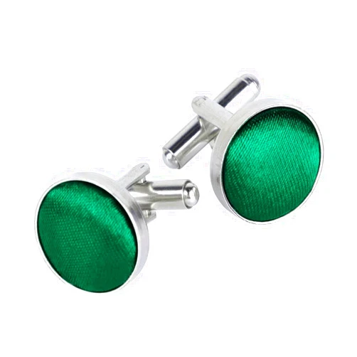 FELYSIK Classic Round Cufflinks for Men, Multi Colors, Silky Tuxedo Shirt Cuff Links for Wedding, Business, Prom