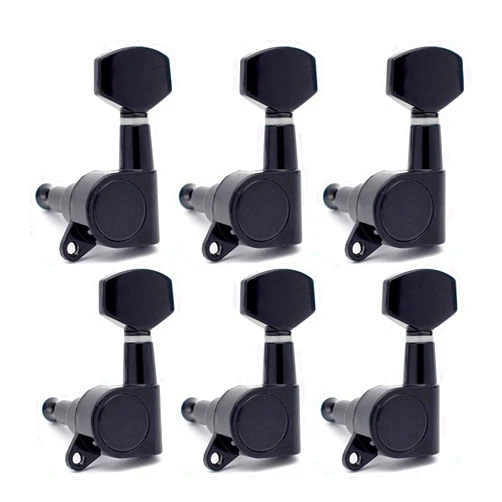 ZYZYZY Tuner Machine Head 6R 6L 3R3L Guitar Tuning Pegs Tuners Machine Heads for Acoustic Electric Guitar Black (Color : 6L)