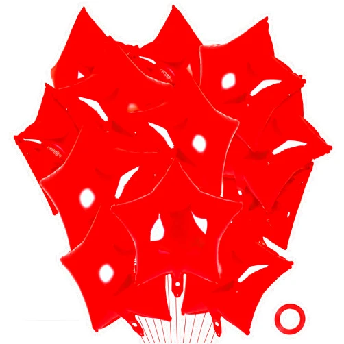 YOTHORN 20 Pcs Star Balloons,18 Inch Red Star Foil Balloons,Stars Shaped Balloon Mylar Helium Balloon for Birthday Party Anniversary Wedding Baby Shower Decorations (Red)