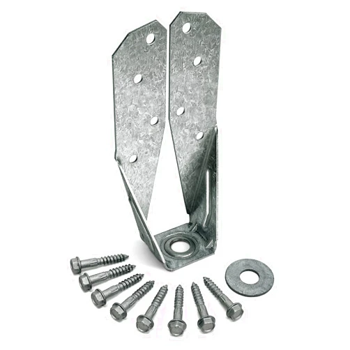 Simpson Strong-Tie DTT2Z DTT ZMAX Galvanized Deck Tension Tie for 2X with 1-1/2 in. SDS Screws (Pack of 20)