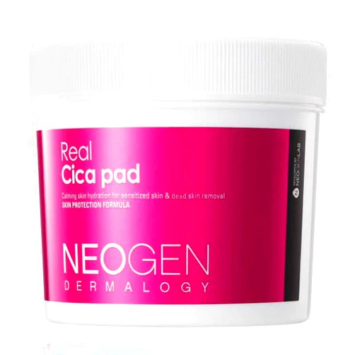 DERMALOGY by NEOGENLAB Real Cica Pad - Restores Skin Barrier Soothes Gently Exfoliates & Cleanses (Cica Micellar Pad)