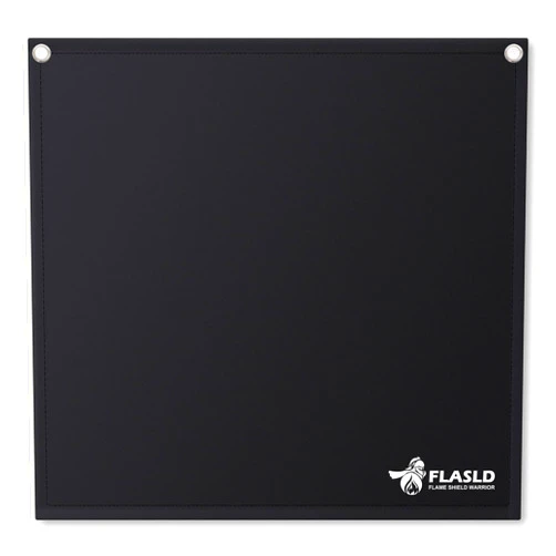 FLASLD Magnet Flame Protector for Soldering and Brazing, 18''x18'' High-Temperature PlumberPad Heat Shield, Fire Resistant Welding Mat