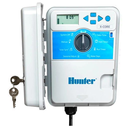 Hunter Industries Hunter Sprinkler XC600 X-Core 6-Station Outdoor Irrigation Controller, Small, Gray