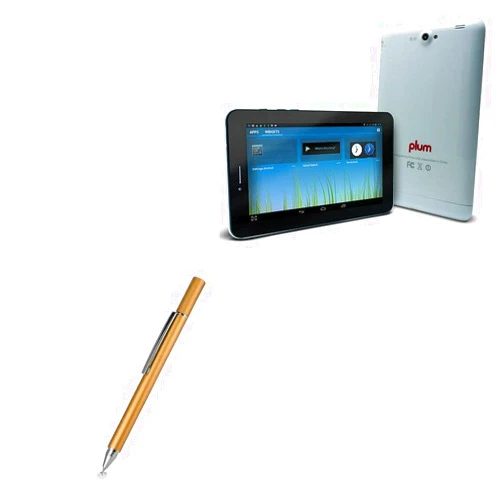 BoxWave Stylus Pen Compatible with Plum Z708 - FineTouch Capacitive Stylus, Super Precise Stylus Pen - Champagne Gold