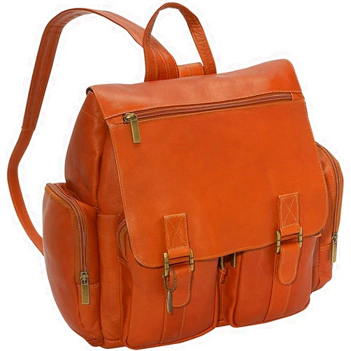 David King & Co. Laptop Backpack with 2 Front Pockets, Tan, One Size