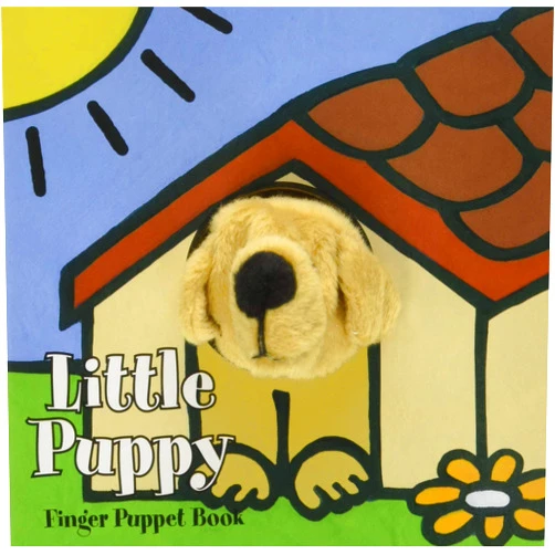 Chronicle Books,ImageBooks,Klaatje Van Der Put,Meagan Bennett Little Puppy: Finger Puppet Book: (Puppet Book for Baby, Little Dog Board Book) (Little Finger Puppet Board Books, FING)