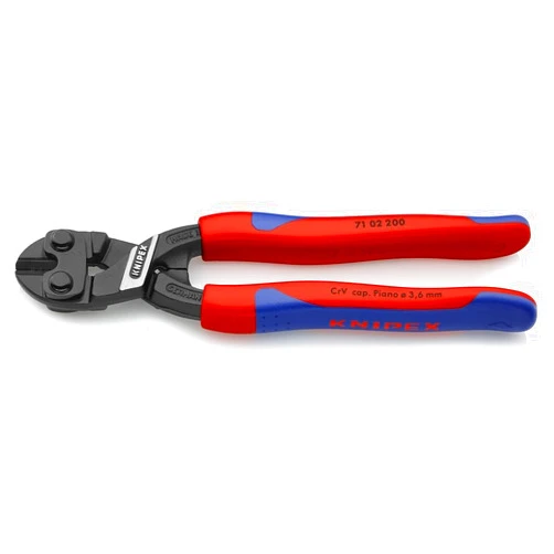 KNIPEX Tools - CoBolt Compact Bolt Cutter, Multi-Component (7102200), 8- Inch Comfort Grip
