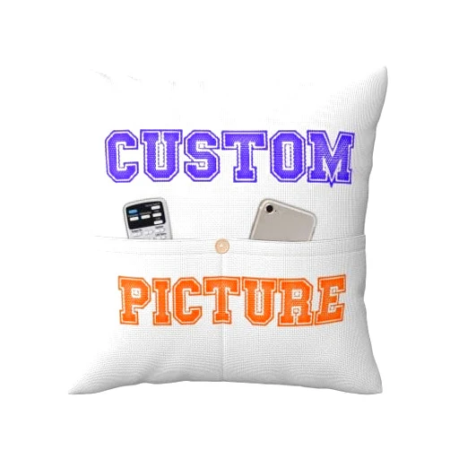 Jepony Custom Pillow Case Cover with Patch Bag Linen Personalized Pillow Cases Duplex Printing Customized Photo or Text Gift for Halloween Christmas