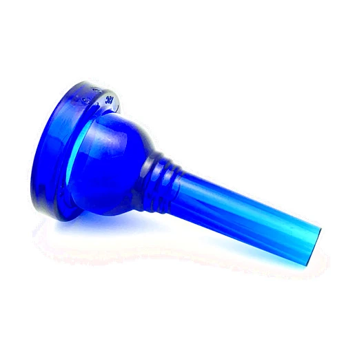 Kelly Mouthpieces KELLY-12C - Small-shank Trombone/Baritone Lexan-Mouthpiece - Crystal-Blue