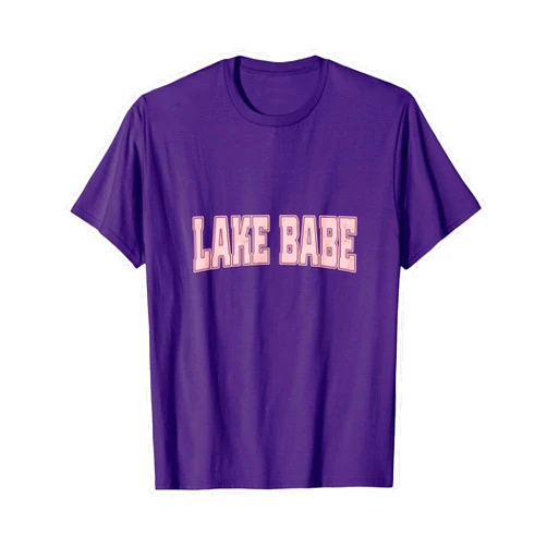 Lake Babe By Mindful Phrases Lake Babe Life Summer Vacation Beach, Camp,Swimming, Boating Men Women Kids T-Shirt