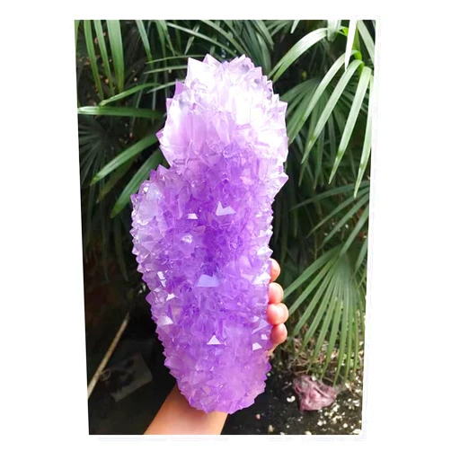 UTHTY Meditation Home Decor Pretty Purple Alum Pointed Cluster Giant fengshui Stone Home Deco Meditation Reiki