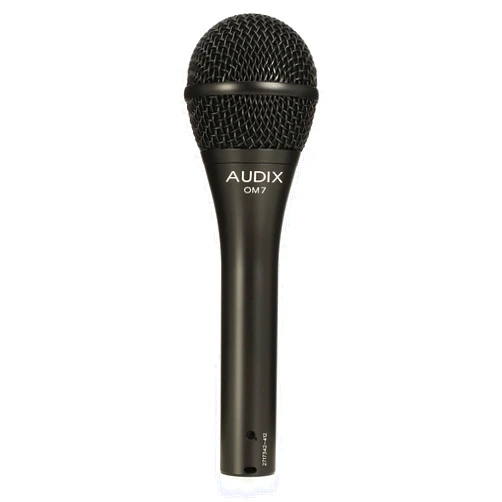 Audix OM7 Hypercardioid Handheld Dynamic Vocal Microphone for Stage Singers - Black