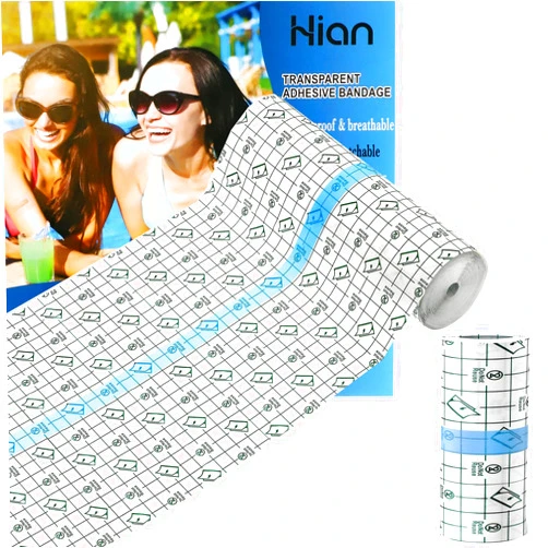 Hion Tattoo Aftercare Waterproof Bandage Transparent Film Dressing 6 Inch x 11 Yard Roll Tattoo Cover Up Tape Second Skin Adhesive Bandage Waterproof Wound Cover for Swimming Shower Shield