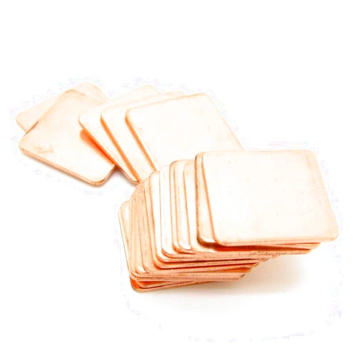 JIUWU IC Chipset GPU CPU Thermal Heatsink Copper Pad Shim Size 20 x 20 x 0.3mm Pack of 20