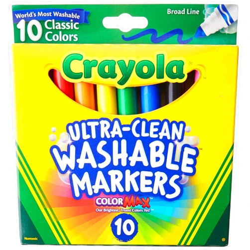 Crayola Ultraclean Broadline Classic Washable Markers (2-Pack)