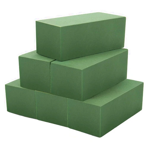 TAOPE Floral Foam, 2.3 * 3.5 * 8''inches Dry & Wet Floral Foam for Artificial Flowers, 6PCS Green Flower Foam Blocks for Wedding Decoration,Rectangular Floral Foam（6PCS）