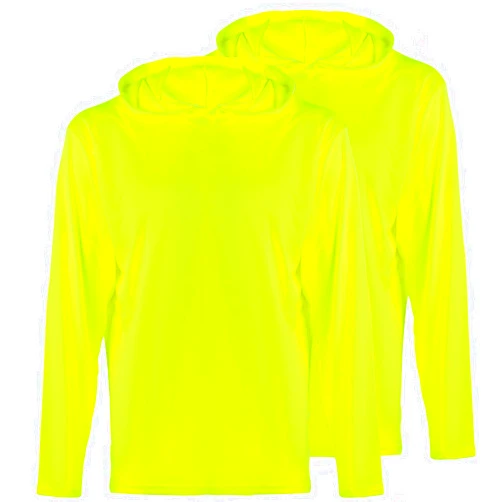 ProtectX High Visibility Sun Protection Lightweight Long Sleeve Hoodie, UPF 50+ Quick-Dry, SPF UV Shirt, Active Wear