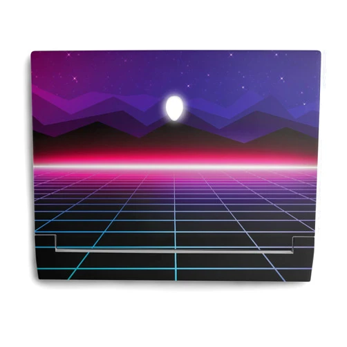 MIGHTY SKINS MightySkins Skin Compatible with Alienware X14 (2022) Full Wrap Kit - Synthwave | Protective, Durable, and Unique Vinyl Decal wrap Cover | Easy to Apply & Change Styles | Made in The USA