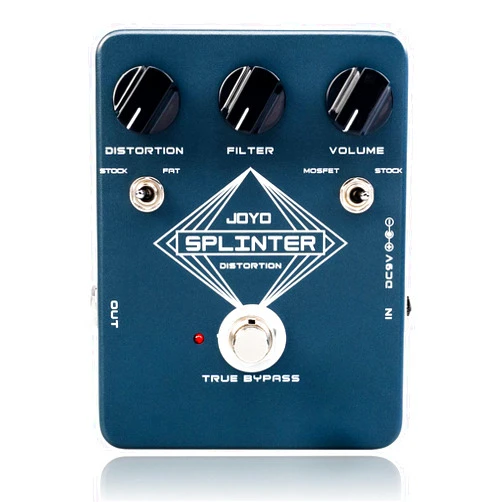 JOYO Distortion Guitar Effect Pedal with Selectable MOSFET & FAT Clipping Thick Boost Distortion - True Bypass (SPLINTER JF-21)