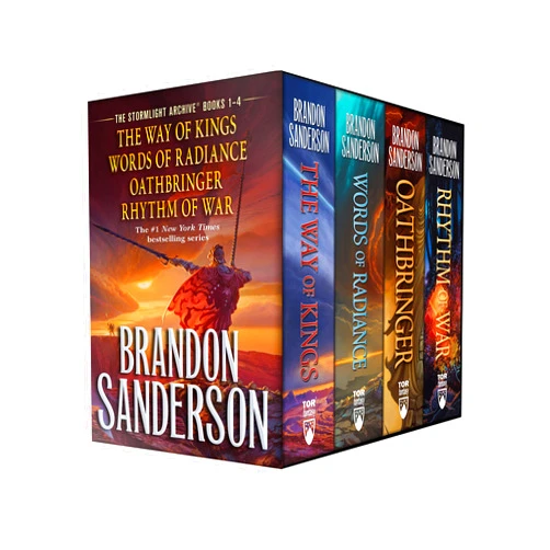By Brandon Sanderson (Author) Stormlight Archives HC Box Set 1-4: The Way of Kings, Words of Radiance, Oathbringer, Rhythm of War (The Stormlight Archive)