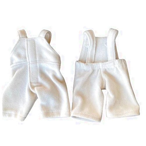 Handmade One Ivory Overall Style B. Doll Clothes Handmade To Fit The 12 Inch Cabbage Patch Boy. No Doll!