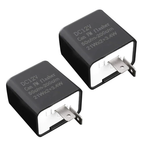 Sumjig 2 PCS Automotive Relay Switch Kit, 2 Pin DC 12V Waterproof Heavy Duty Standard Stable Relay, Motors Replacement Modification Accessories, Car Universal Parts, for Most Cars (Black)