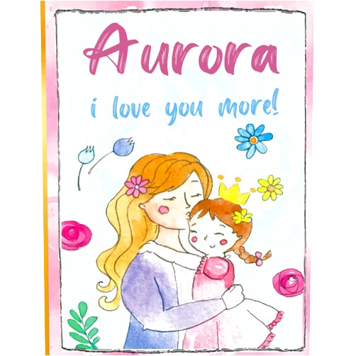 By Everything about You_art (Author) Aurora i love you more!: Personalized Children's Books , Aurora Name