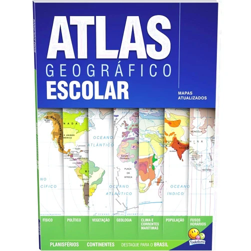 Portuguese Brazilian Edition by VALCANAIA PEDRO (Author) Atlas Geografico Escolar