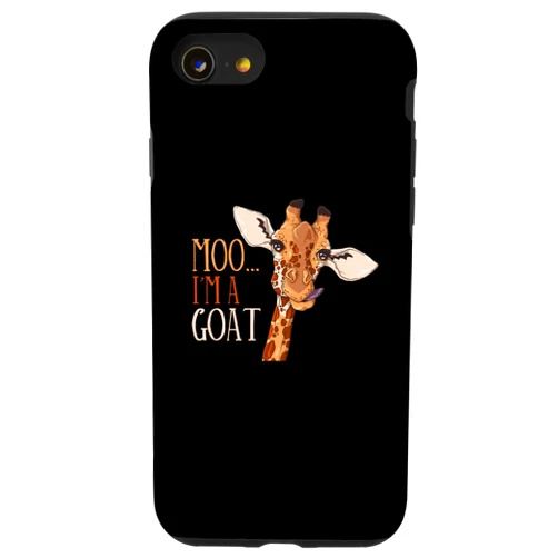 Funny Goat Lovers Designs iPhone SE (2020) / 7 / 8 Moo I'm a Goat, Funny Goats Costumes Goat Case