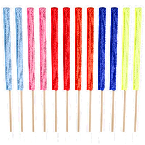 TIESOME 12 Pcs Microfiber Dusters for Cleaning, Mini Detail Duster Sticks for Crevice Cleaning Gap Dust Cleaner for Fan Car Vent Blind Small Spaces Cleaner Dust Tool
