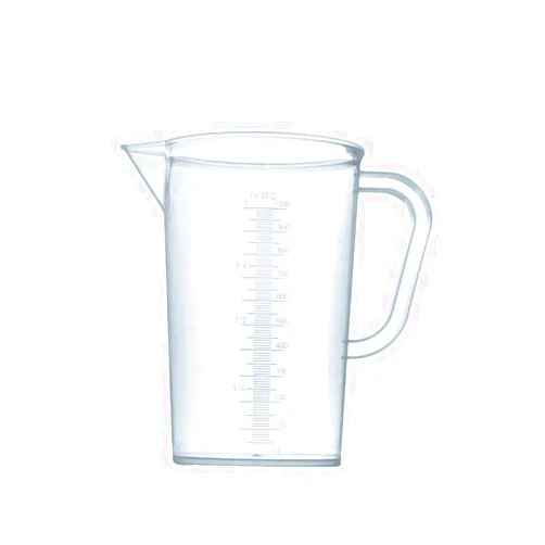 MUHWA 1L Plastic Graduated Beakers with Handles, Measuring Beaker 1000ml Plastic Measuring Cup